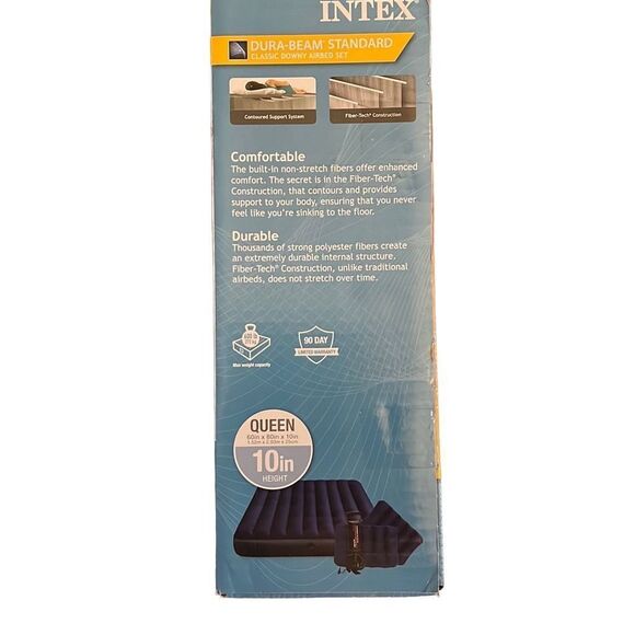 Intex Dura-Beam Standard Classic Downy Queen Airbed Set #64765E NIB - Picture 4 of 4